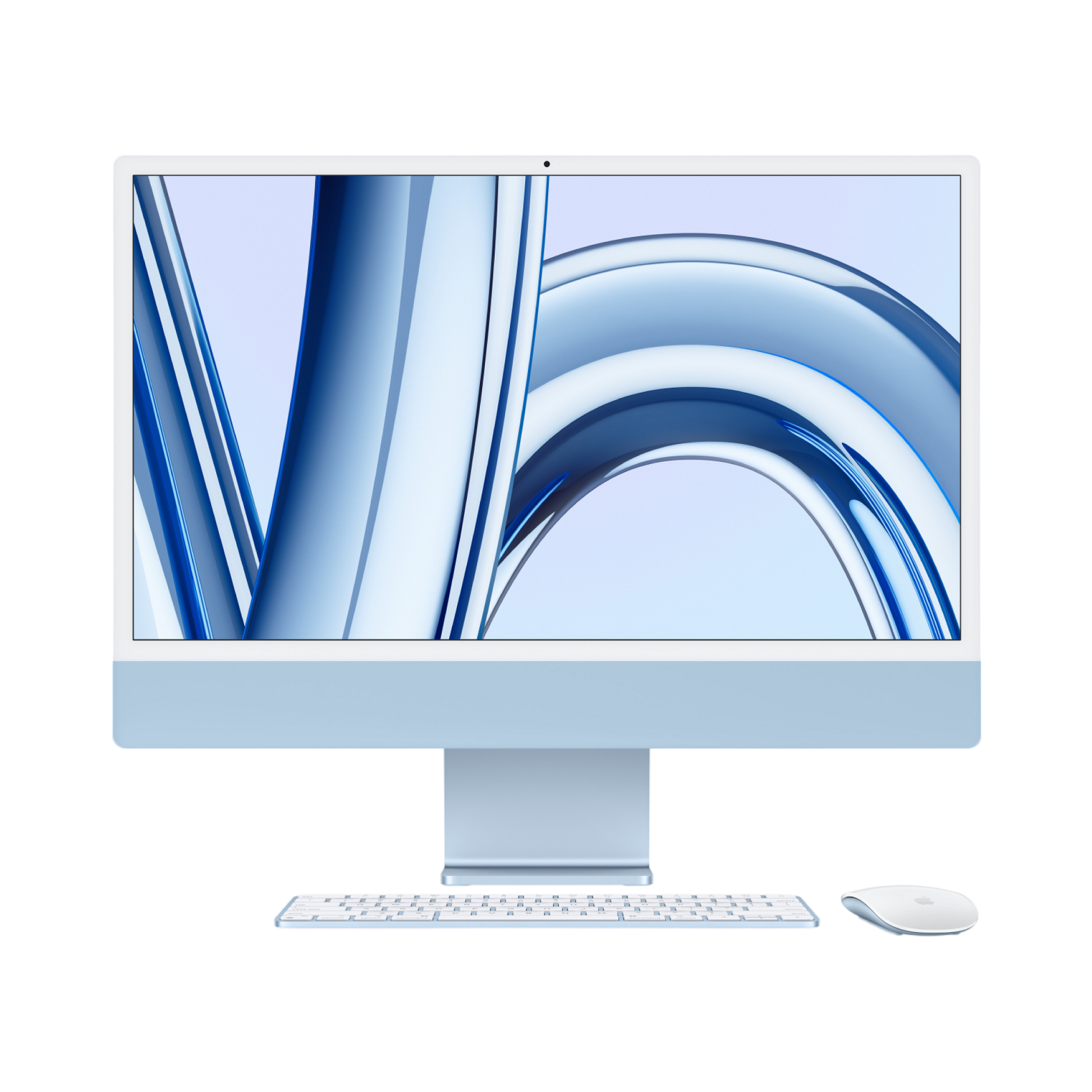 iMac (All In One) 24-inch (2023) MQRC3 - M3 chip 8-Core CPU 8-Core GPU 8GB Unified Memory 256GB SSD Storage, Blue - alAsil