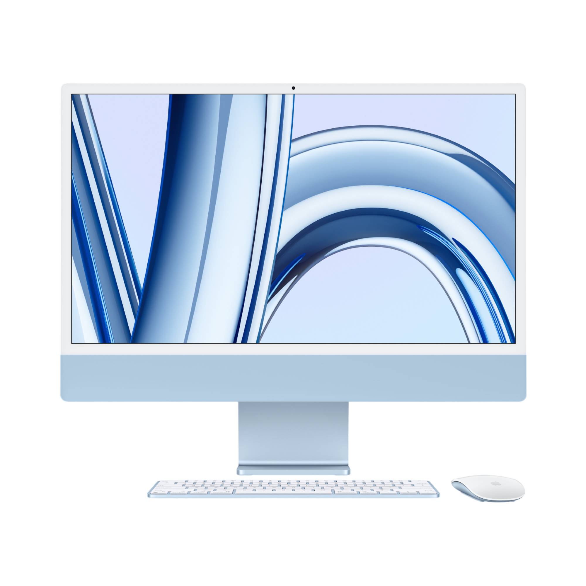 iMac (All In One) 24-inch (2023) MQRC3 - M3 chip 8-Core CPU 8-Core GPU 8GB Unified Memory 256GB SSD Storage, Blue - alAsil