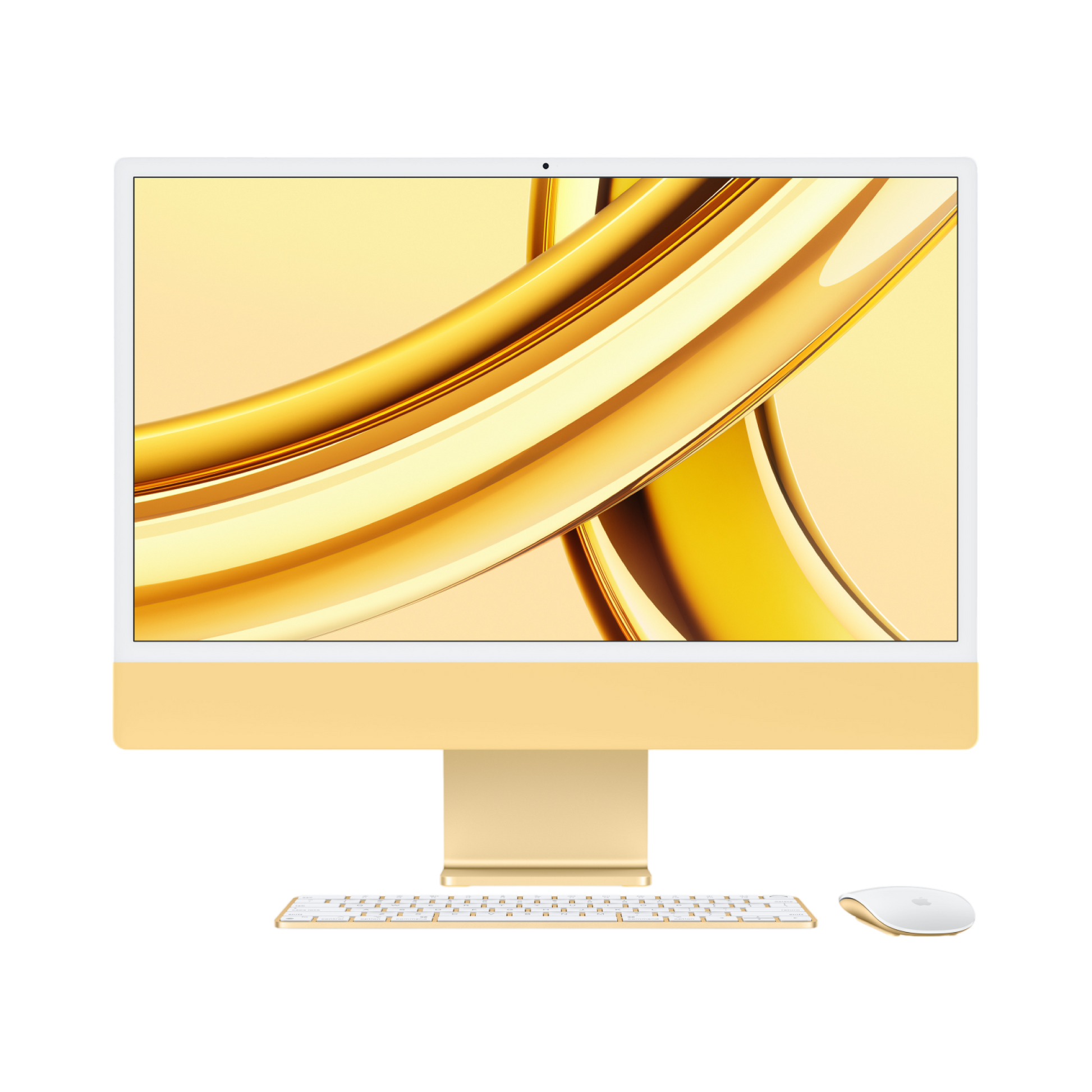 iMac (All In One) 24-inch (2023) MQRL3 - M3 chip 8-Core CPU 10-Core GPU 8GB Unified Memory 256GB SSD Storage, Yellow - alAsil