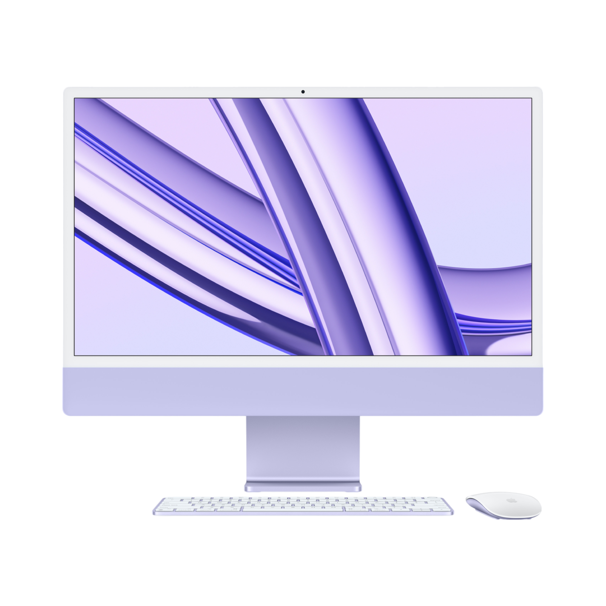 iMac (All In One) 24-inch (2023) MQRV3 - M3 chip 8-Core CPU 10-Core GPU 8GB Unified Memory 256GB SSD Storage, Purple - alAsil