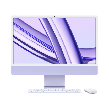iMac (All In One) 24-inch (2023) Z19Q - M3 chip 8-Core CPU 10-Core GPU 8GB Unified Memory 512GB SSD Storage, Purple - alAsil