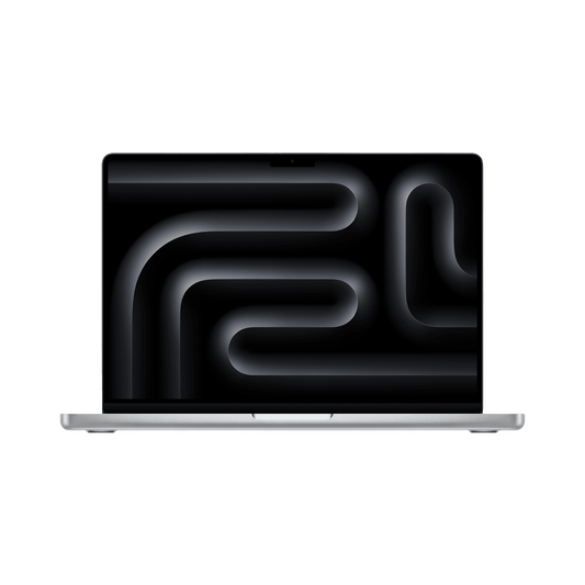 MacBook Pro 14-inch (2024) – M3 Chip, 8‑Core CPU & 10‑Core GPU, 16GB RAM, 1TB SSD – Model MXE13 (Silver, English Keyboard) - alAsil