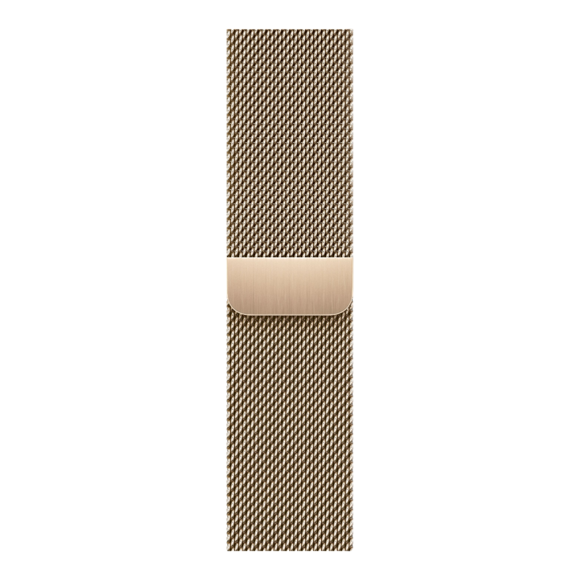 Apple Watch Series 9 GPS + Cellular, 41mm Gold Stainless Steel Case with Gold Milanese Loop - alAsil