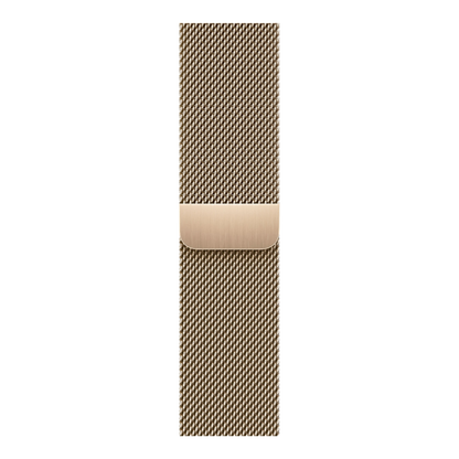 Apple Watch Series 9 GPS + Cellular, 41mm Gold Stainless Steel Case with Gold Milanese Loop - alAsil