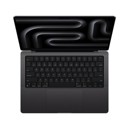 MacBook Pro 14-inch (2024) – M3 Pro Chip, 12‑Core CPU & 18‑Core GPU, 18GB RAM, 1TB SSD – Model MRX43 (Space Black, English Keyboard) - alAsil