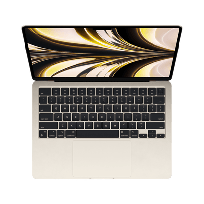 MacBook Air 13.6-inch (2024) – M3 Chip, 8‑Core CPU & 10‑Core GPU, 8GB RAM, 512GB SSD – Model MRXU3 (Starlight, English Keyboard) - alAsil