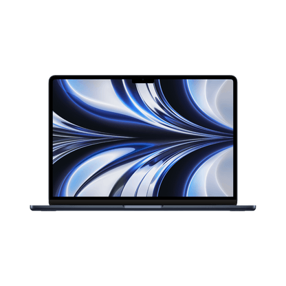 MacBook Air 13.6-inch (2024) – M3 Chip, 8‑Core CPU & 10‑Core GPU, 8GB RAM, 512GB SSD – Model MRXW3 (Midnight, English Keyboard) - alAsil