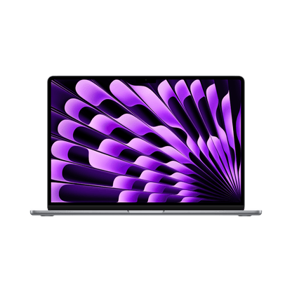 MacBook Air 15-inch (2024) – M3 Chip, 8‑Core CPU & 10‑Core GPU, 8GB RAM, 512GB SSD – Model MRYN3 (Space Gray, English Keyboard) - alAsil