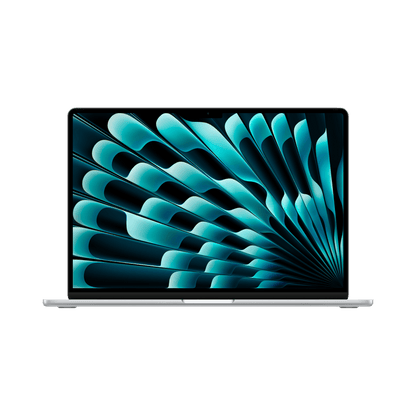 MacBook Air 15-inch (2024) – M3 Chip, 8‑Core CPU & 10‑Core GPU, 8GB RAM, 512GB SSD – Model MRYQ3 (Silver, English Keyboard) - alAsil