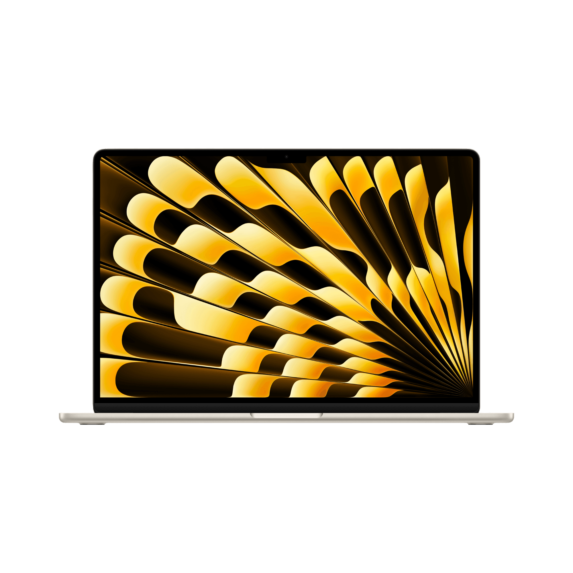 MacBook Air 15-inch (2024) – M3 Chip, 8‑Core CPU & 10‑Core GPU, 16GB RAM, 256GB SSD – Model MC9F4 (Starlight, English Keyboard) - alAsil