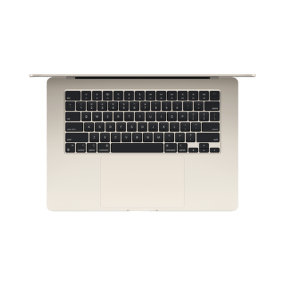 MacBook Air 15-inch (2024) – M3 Chip, 8‑Core CPU & 10‑Core GPU, 8GB RAM, 512GB SSD – Model MRYT3 (Starlight, English Keyboard) - alAsil