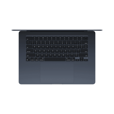MacBook Air 15-inch (2024) – M3 Chip, 8‑Core CPU & 10‑Core GPU, 16GB RAM, 256GB SSD – Model MC9G4 (Midnight, English Keyboard) - alAsil