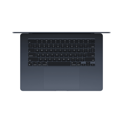 MacBook Air 15-inch (2024) – M3 Chip, 8‑Core CPU & 10‑Core GPU, 8GB RAM, 512GB SSD – Model MRYV3 (Midnight, English Keyboard) - alAsil