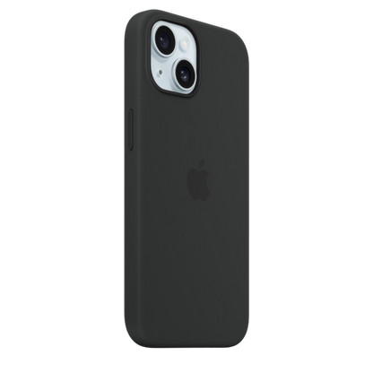 iPhone 15 Silicone Case with MagSafe - Black - alAsil