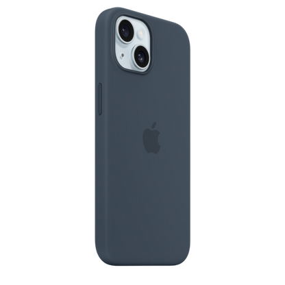 iPhone 15 Silicone Case with MagSafe - Storm Blue - alAsil