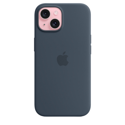 iPhone 15 Silicone Case with MagSafe - Storm Blue - alAsil