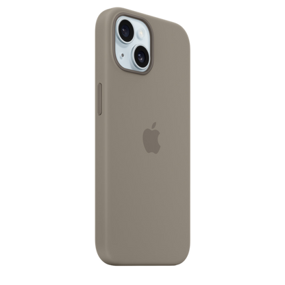 iPhone 15 Silicone Case with MagSafe - Clay - alAsil