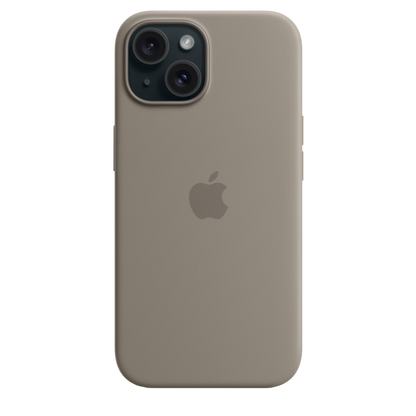 iPhone 15 Silicone Case with MagSafe - Clay - alAsil