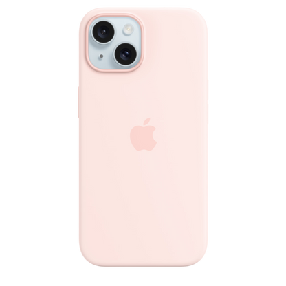 iPhone 15 Silicone Case with MagSafe - Light Pink - alAsil