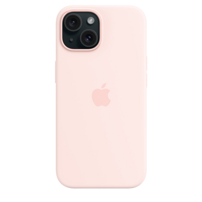 iPhone 15 Silicone Case with MagSafe - Light Pink - alAsil