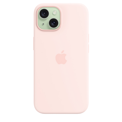 iPhone 15 Silicone Case with MagSafe - Light Pink - alAsil