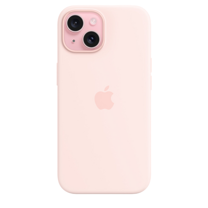 iPhone 15 Silicone Case with MagSafe - Light Pink - alAsil