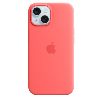 iPhone 15 Silicone Case with MagSafe - Guava - alAsil