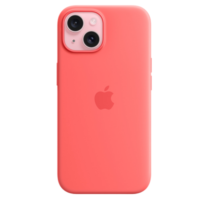 iPhone 15 Silicone Case with MagSafe - Guava - alAsil