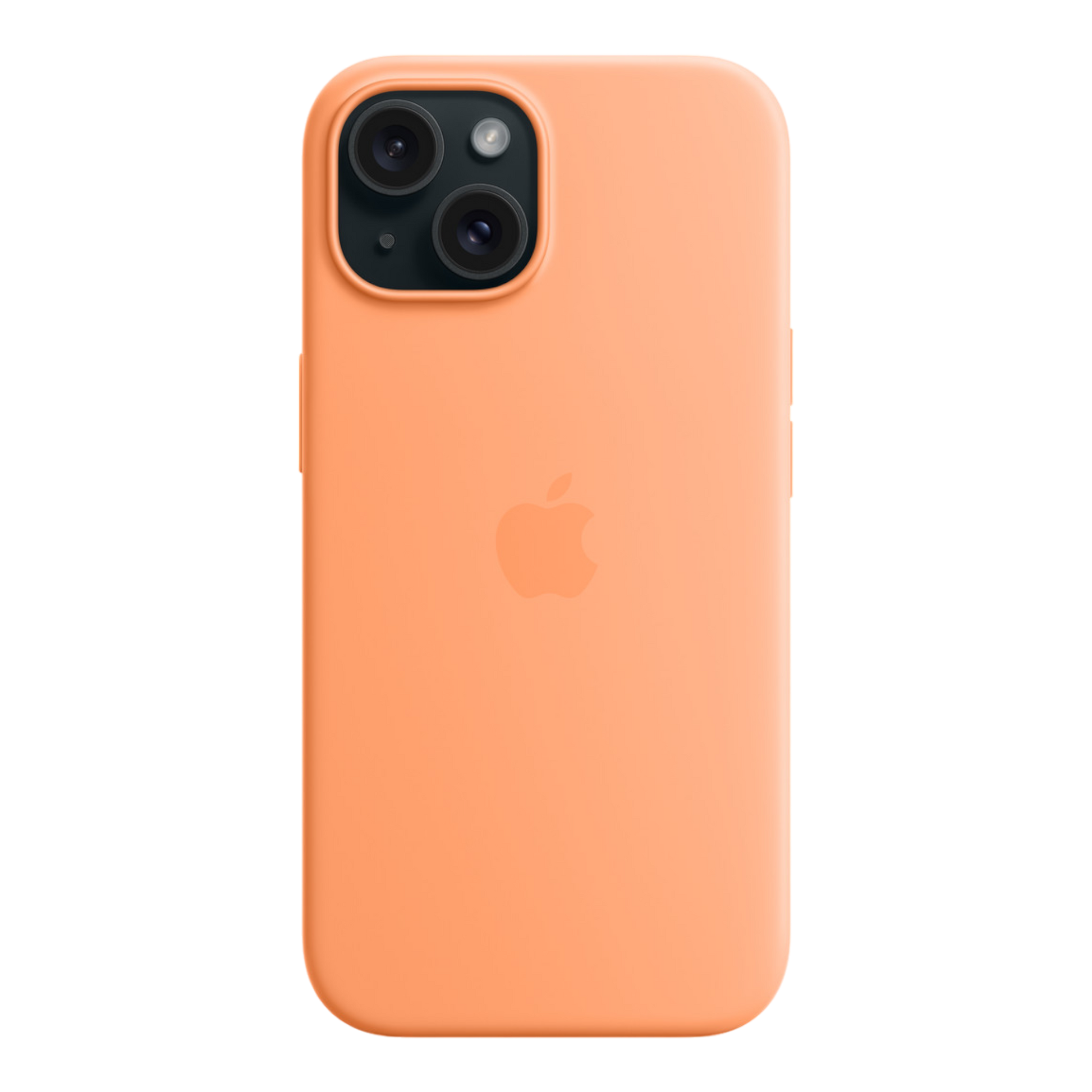 iPhone 15 Silicone Case with MagSafe - Orange Sorbet - alAsil