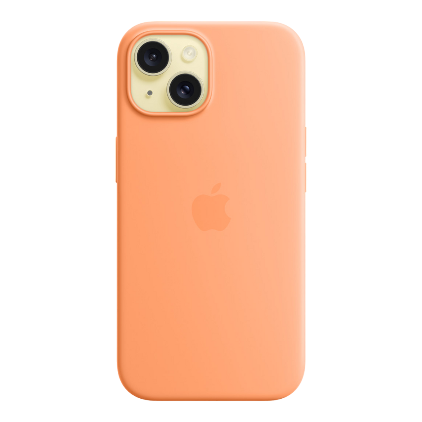 iPhone 15 Silicone Case with MagSafe - Orange Sorbet - alAsil