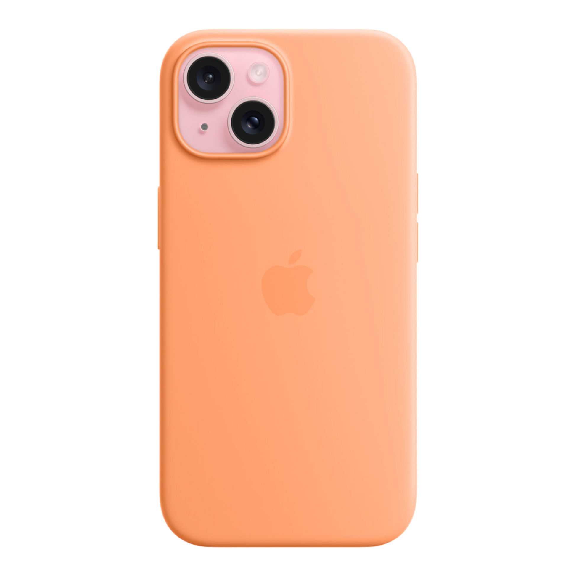 iPhone 15 Silicone Case with MagSafe - Orange Sorbet - alAsil