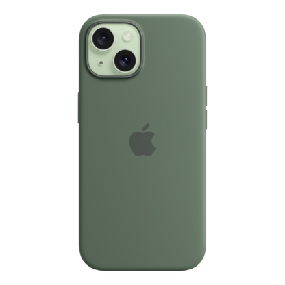 iPhone 15 Silicone Case with MagSafe - Cypress - alAsil
