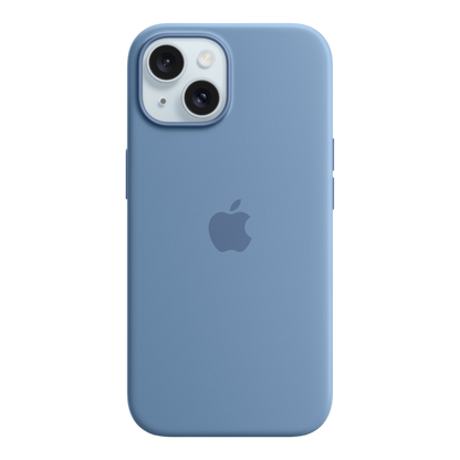 iPhone 15 Silicone Case with MagSafe - Winter Blue - alAsil