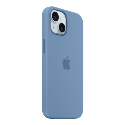 iPhone 15 Silicone Case with MagSafe - Winter Blue - alAsil