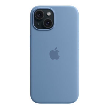 iPhone 15 Silicone Case with MagSafe - Winter Blue - alAsil