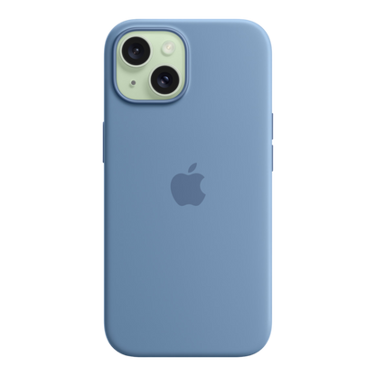 iPhone 15 Silicone Case with MagSafe - Winter Blue - alAsil