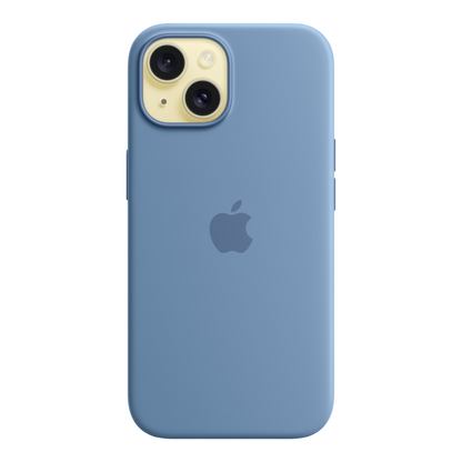 iPhone 15 Silicone Case with MagSafe - Winter Blue - alAsil