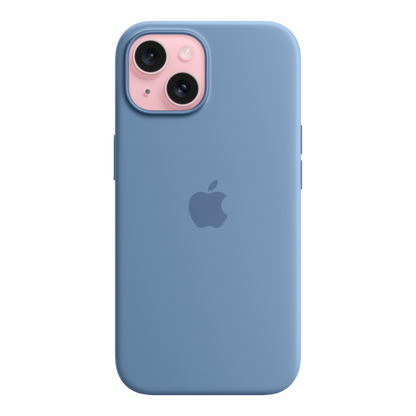 iPhone 15 Silicone Case with MagSafe - Winter Blue - alAsil