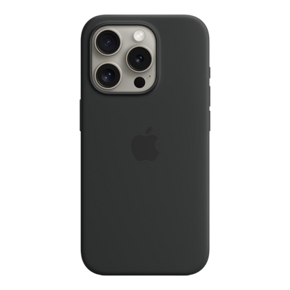 iPhone 15 Pro Silicone Case with MagSafe - Black - alAsil