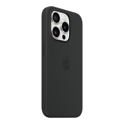 iPhone 15 Pro Silicone Case with MagSafe - Black - alAsil