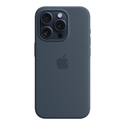 iPhone 15 Pro Silicone Case with MagSafe - Storm Blue - alAsil