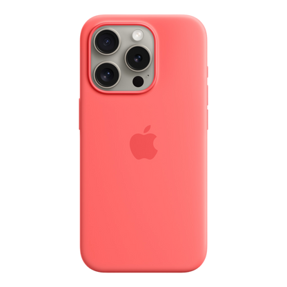 iPhone 15 Pro Silicone Case with MagSafe - Guava - alAsil