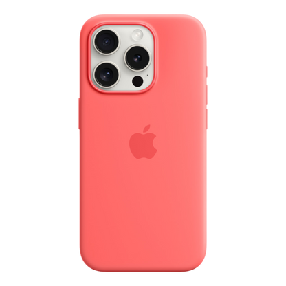 iPhone 15 Pro Silicone Case with MagSafe - Guava - alAsil