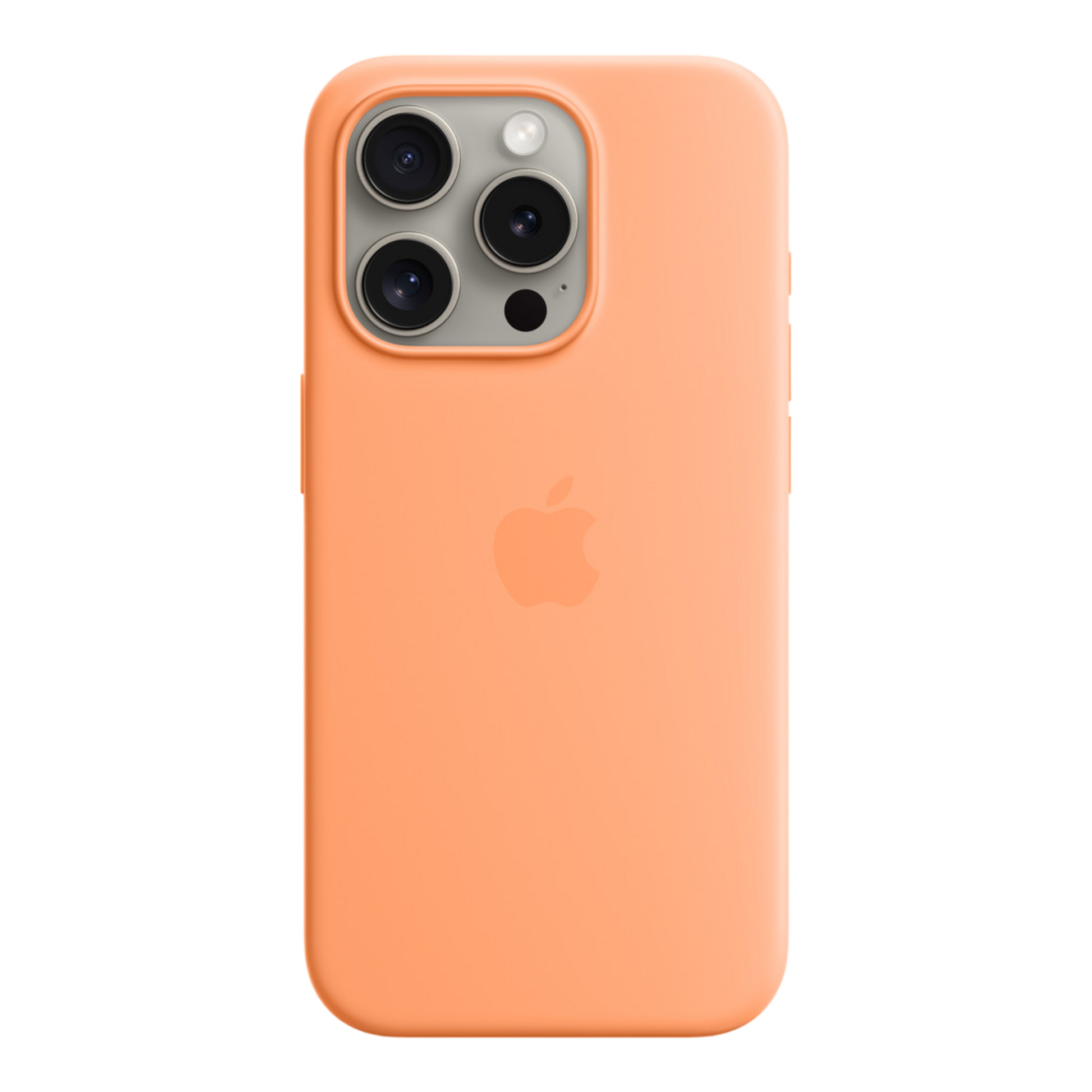 iPhone 15 Pro Silicone Case with MagSafe - Orange Sorbet - alAsil