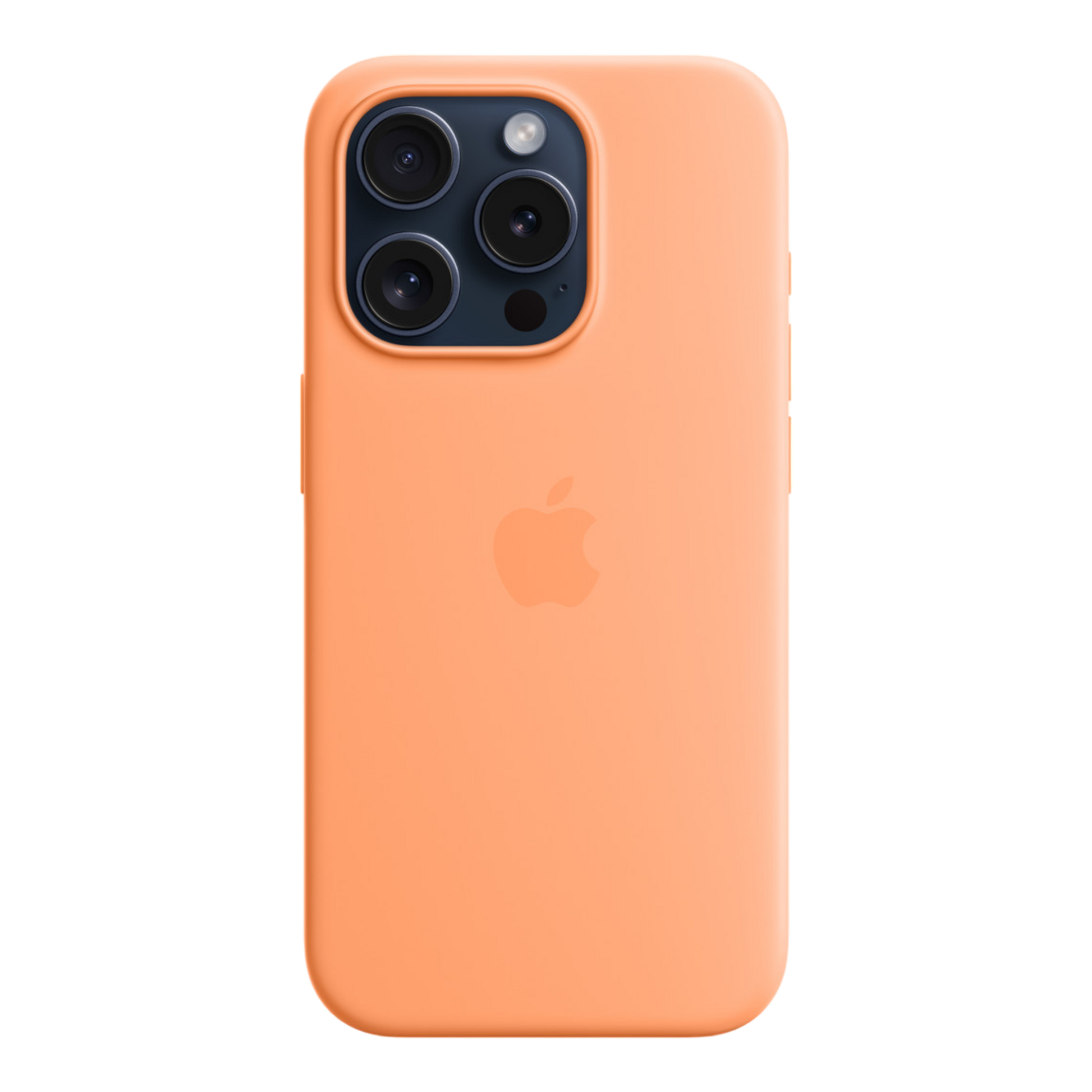 iPhone 15 Pro Silicone Case with MagSafe - Orange Sorbet - alAsil