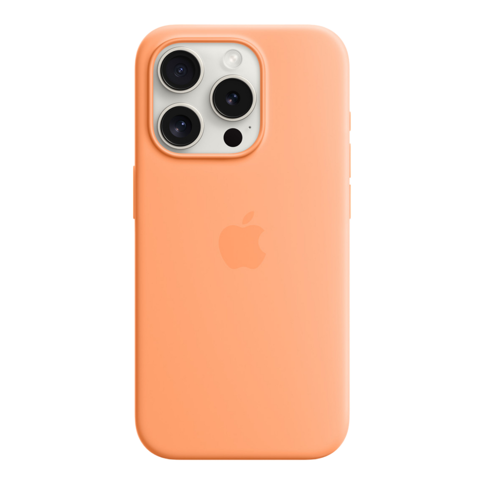 iPhone 15 Pro Silicone Case with MagSafe - Orange Sorbet - alAsil