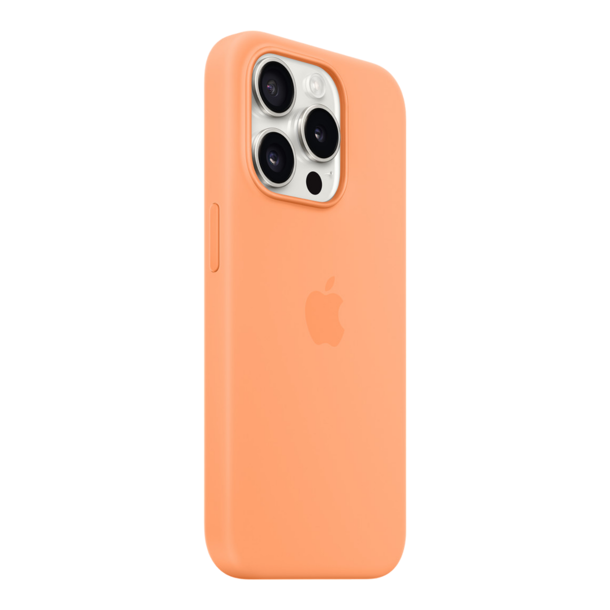 iPhone 15 Pro Silicone Case with MagSafe - Orange Sorbet - alAsil