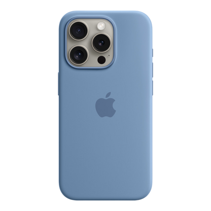 iPhone 15 Pro Silicone Case with MagSafe - Winter Blue - alAsil