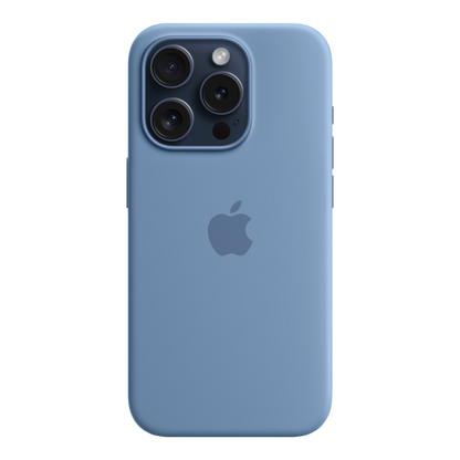 iPhone 15 Pro Silicone Case with MagSafe - Winter Blue - alAsil