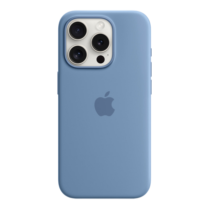 iPhone 15 Pro Silicone Case with MagSafe - Winter Blue - alAsil